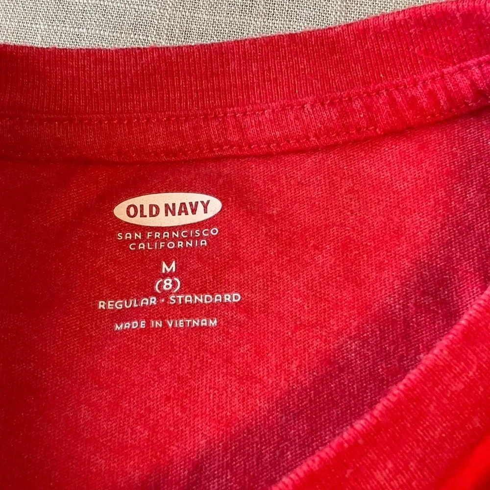 Old Navy Bright Red Kids Short Sleeve Tee